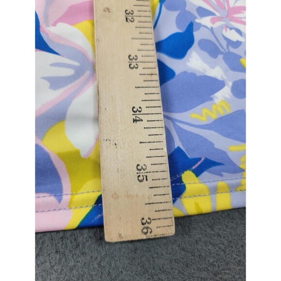 Stella Parker Collection Dress Womens Large Lilac Yellow Floral UPF 50 Resort - Picture 9 of 10